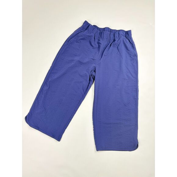 Title Nine Slaycation Cropped Pants Women’s Size Medium Purple - Picture 1 of 5